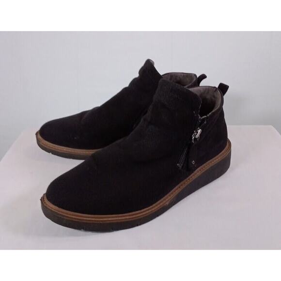 Dr. Scholl's Shoes - Dr. Scholl's Lanyn Ankle Boots Womens 9.5 M Black Side Zip Comfort Shoes